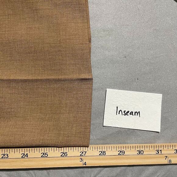 Alfred Dunner Size 12 Camel Tan Wide Leg Trousers Classic Dress Pants Minimalist - Picture 11 of 11